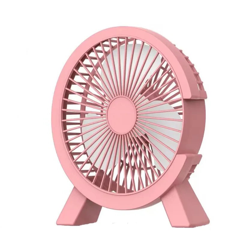 USB Rechargeable Mini Handheld Fan 3000mAh High Speed Turbo 100 Adjustable Speeds LED Display Desk Fan for Travel Home Office