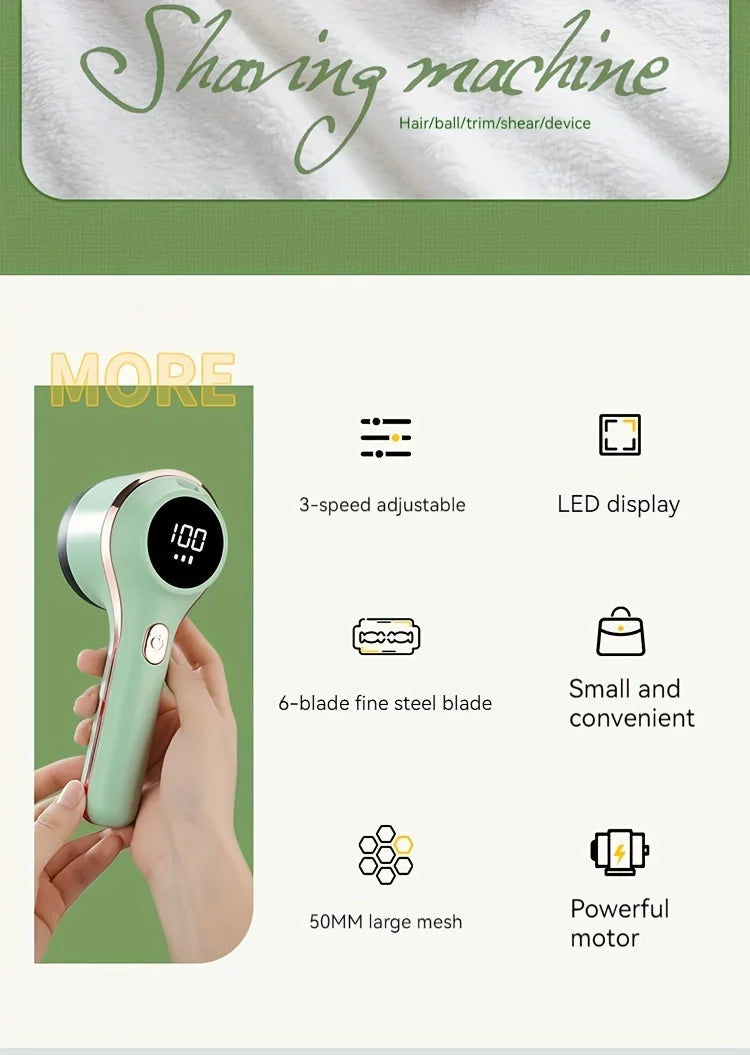 Lint Remover Electric USB Rechargeable Clothes Shaver Power Removes Lint From Clothes Cleaning Brush Take Out of Clothes