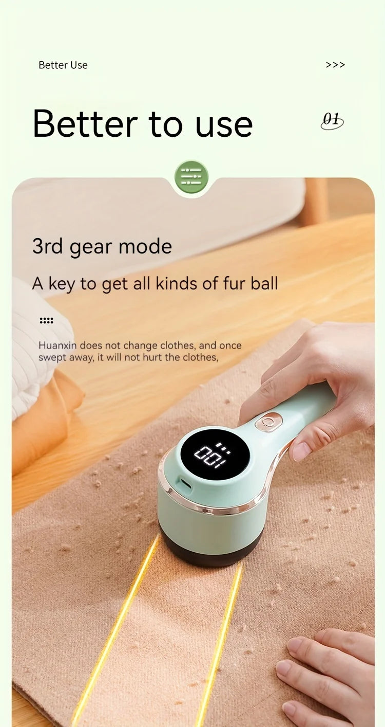 Lint Remover Electric USB Rechargeable Clothes Shaver Power Removes Lint From Clothes Cleaning Brush Take Out of Clothes