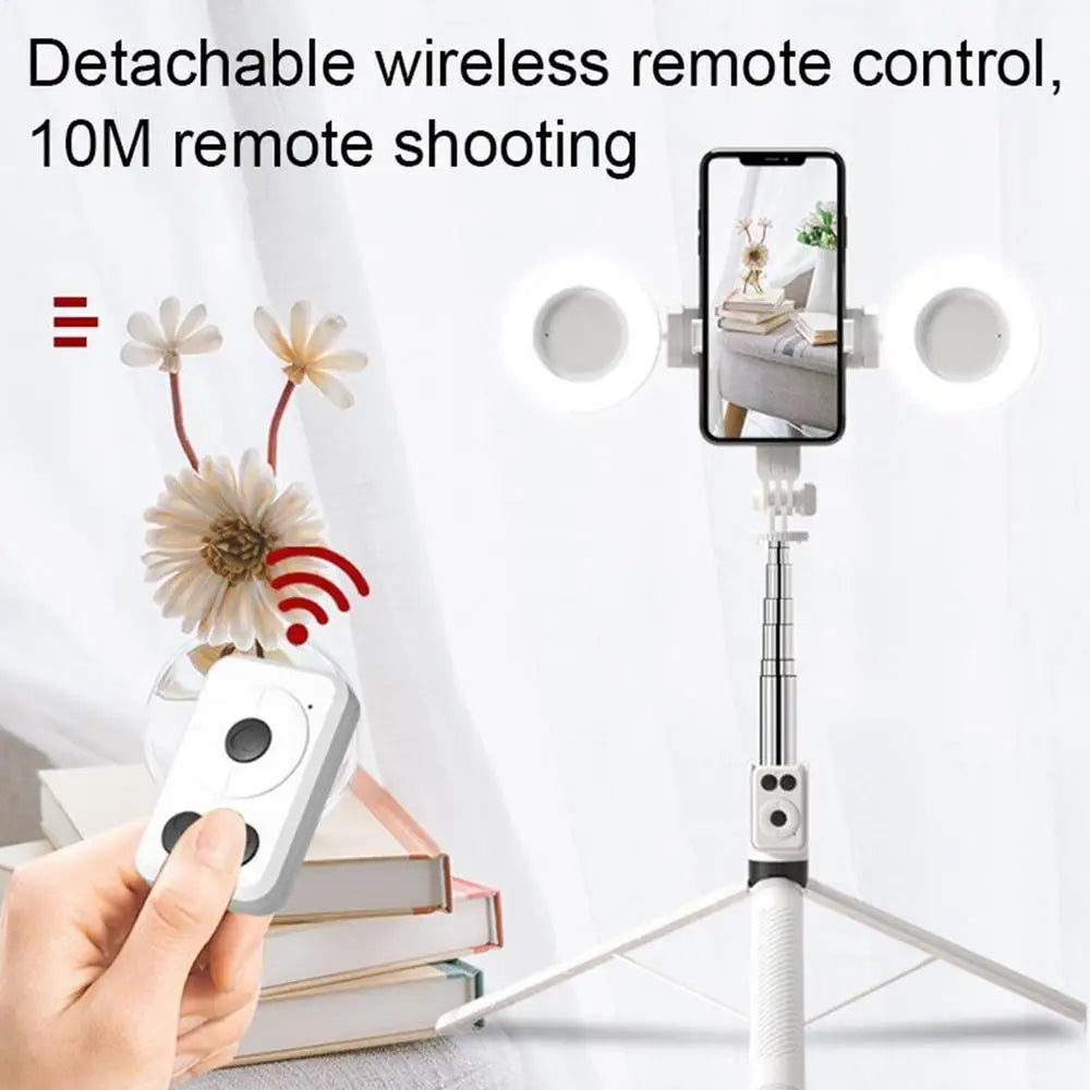 Selfie Stick With Light 6 In 1 Selfie Stick With Fill Light Multifunctional Cell Phone Tripod Stand Extendable Tripod With