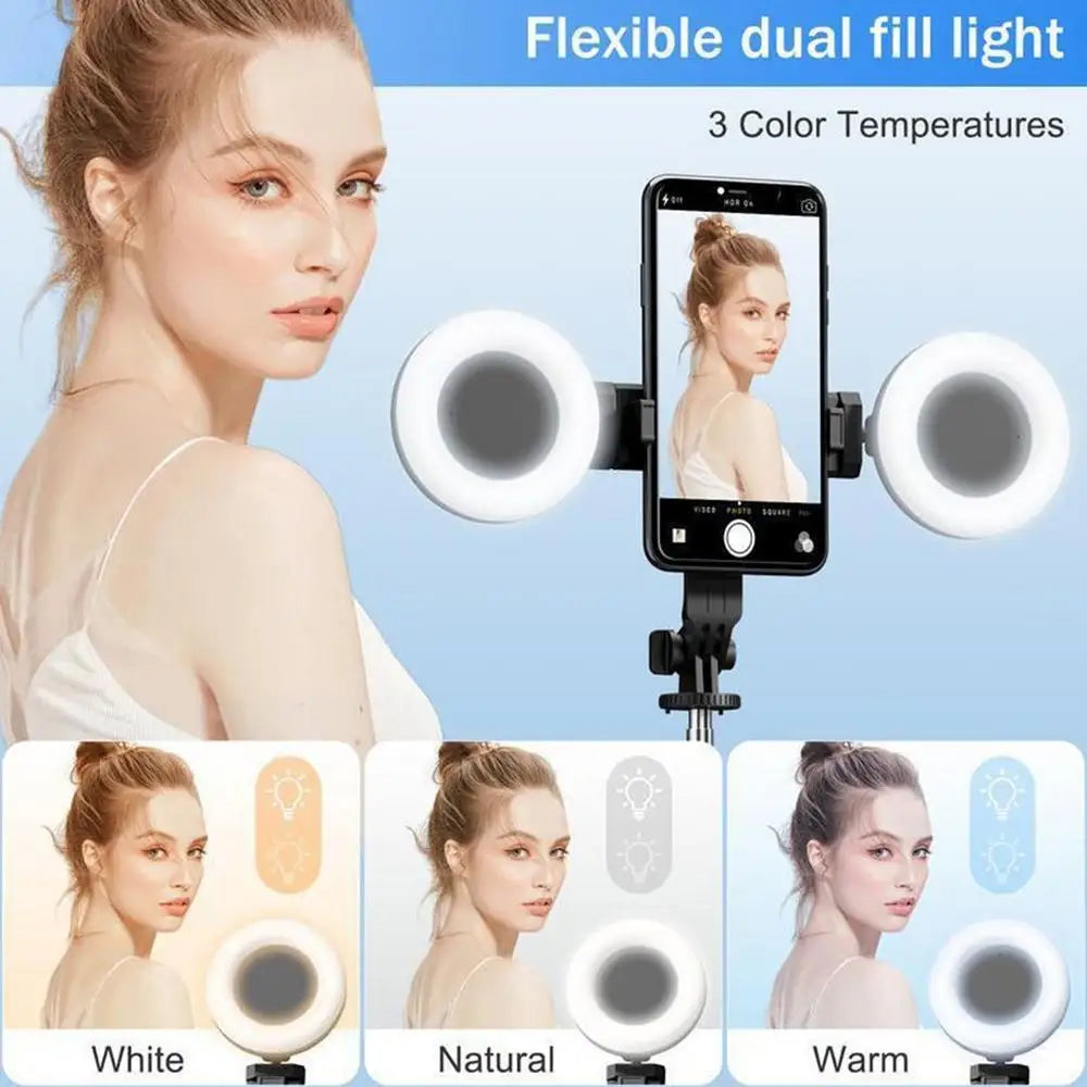 Selfie Stick With Light 6 In 1 Selfie Stick With Fill Light Multifunctional Cell Phone Tripod Stand Extendable Tripod With